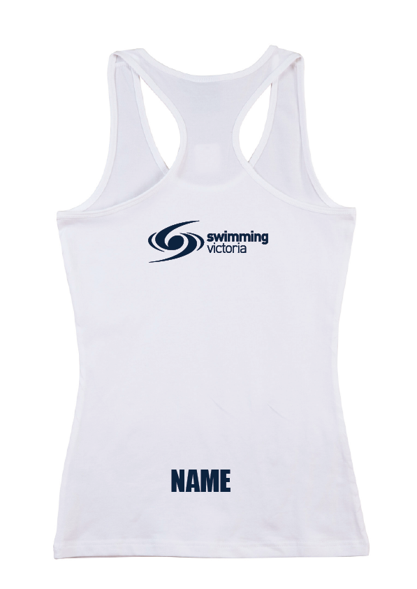 2024 Victorian Open Long Course Championships tank womens/teens - White