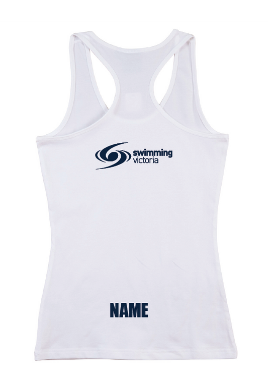 2024 Victorian Open Long Course Championships tank womens/teens - White