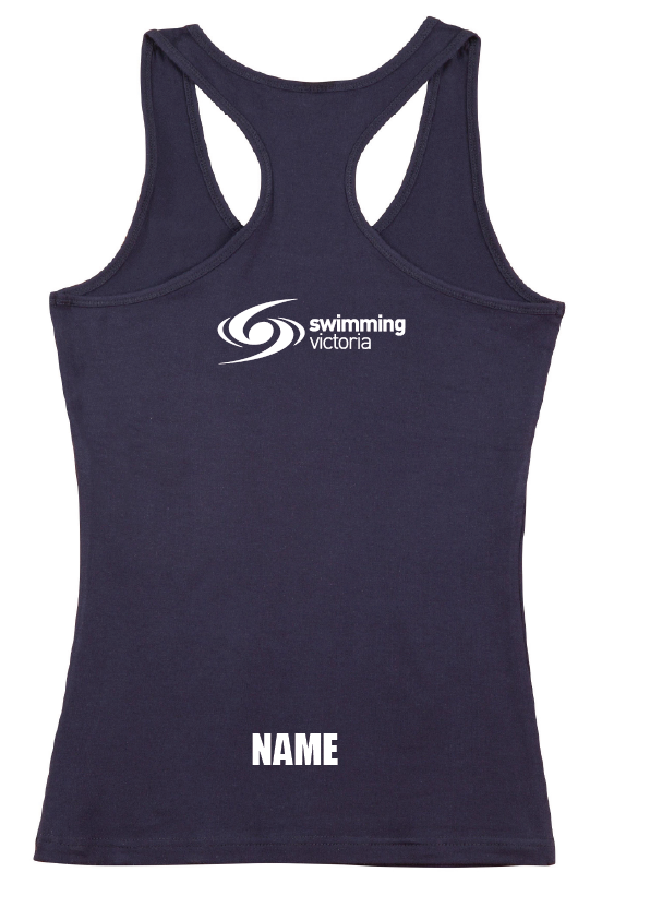 2024 Victorian Open Long Course Championships tank womens/teens - Navy