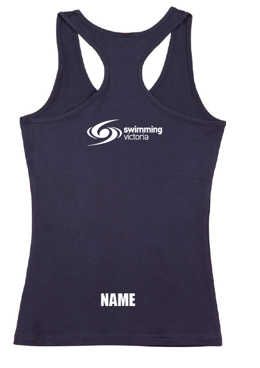 2024 Victorian Open Long Course Championships tank womens/teens - Navy