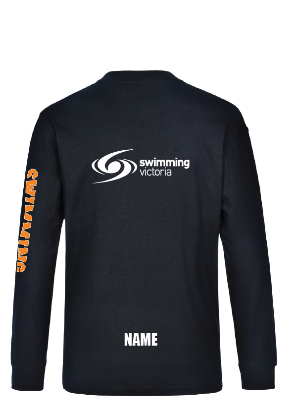 2024 Victorian Open Long Course Championships Long Sleeve Tee - Navy