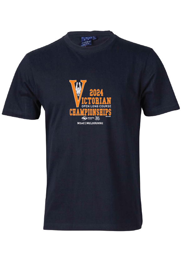 2024 Victorian Open Long Course Championships Tee - Navy