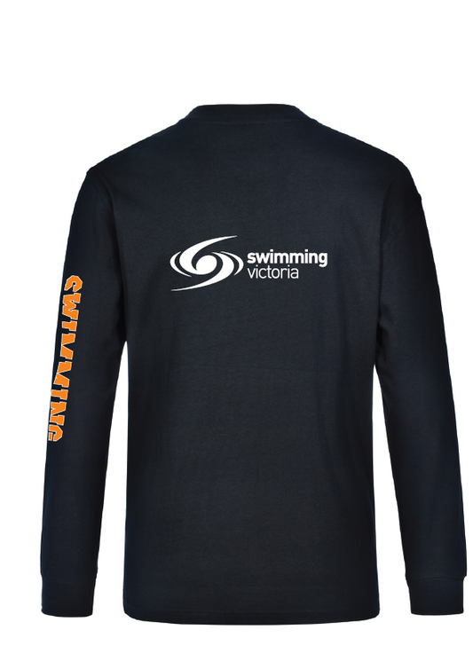 2024 Victorian Open Long Course Championships Long Sleeve Tee - Navy
