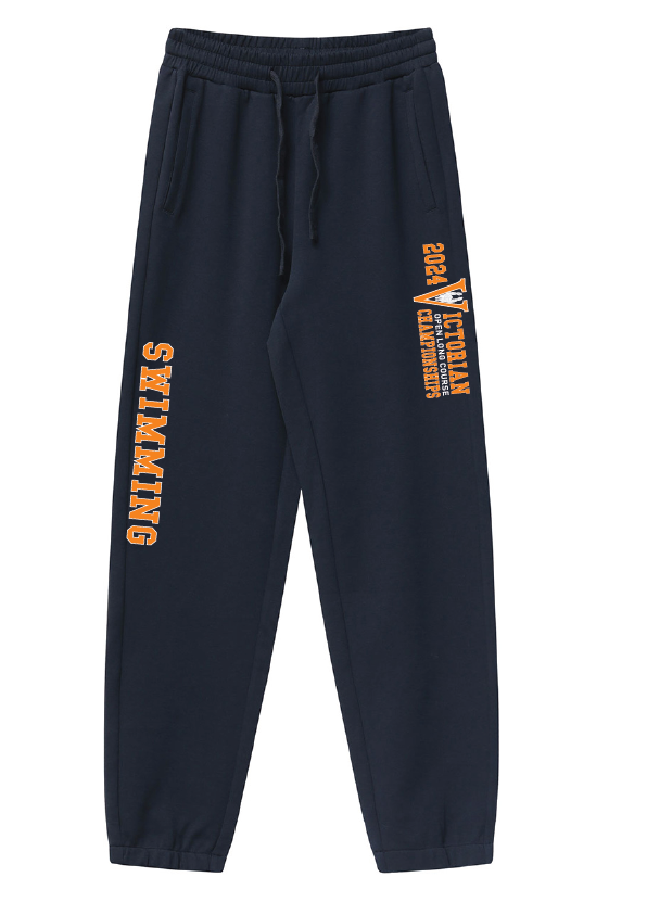2024 Victorian Open Long Course Championships Fleece Trackpant - Navy