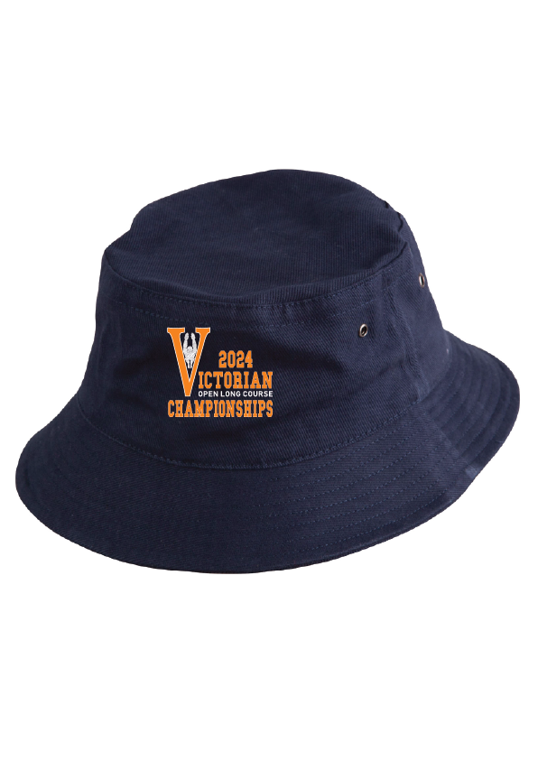 2024 Victorian Open LC Championships bucket hat - Navy – swimmerch