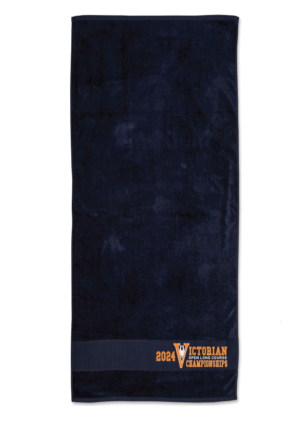 2024 Victorian Open Long Course Championships Towel - Navy