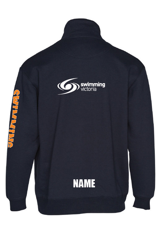 2024 Victorian Open Long Course Championships 1/4 Zip Sweat - Navy