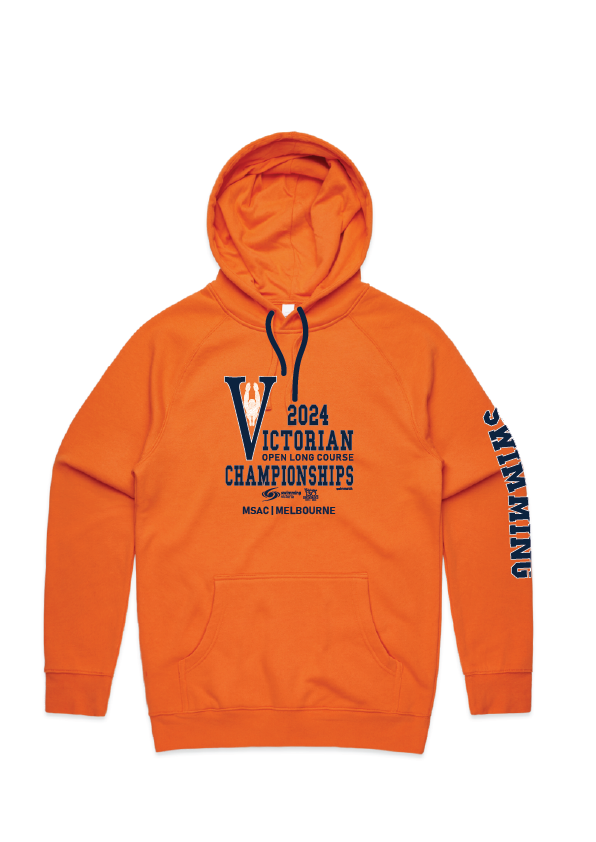 2024 Victorian Open Long Course Championship Hoodie - Orange