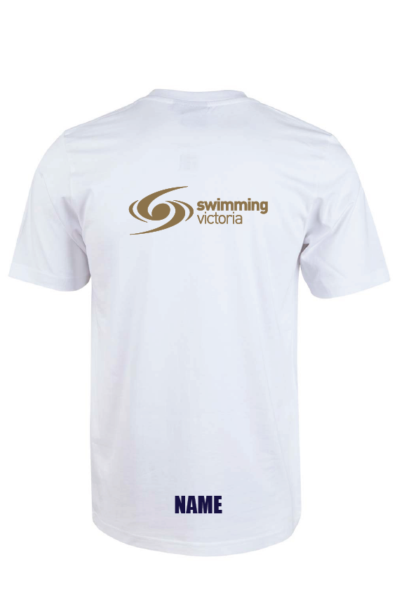 2023 Victorian Age Short Course Championships Tee - White , M , L & XL ONLY