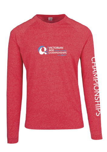 2024 Victorian Age SC Championships Long Sleeve Tee - Red marle