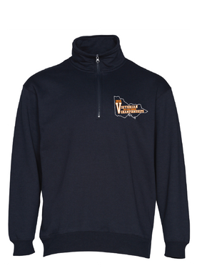 2024 Victorian Age Long Course Championships 1/4 Zip Sweat - Navy