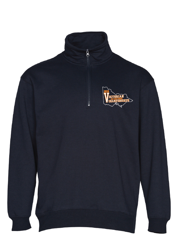 2024 Victorian Age Long Course Championships 1/4 Zip Sweat - Navy