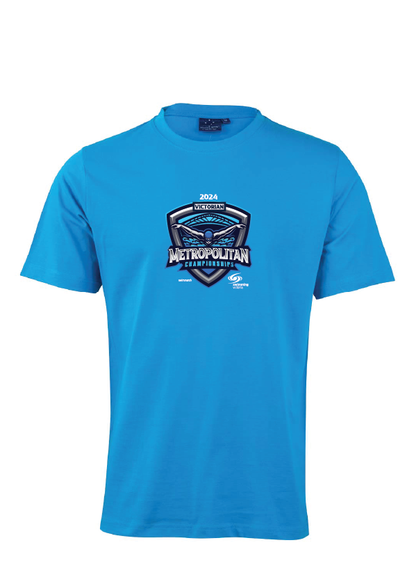 2024 Victorian Metropolitan Long Course Championships Tee - Blue