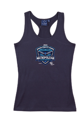 2024 Victorian Metropolitan Long Course Championships tank womens/teens - Navy