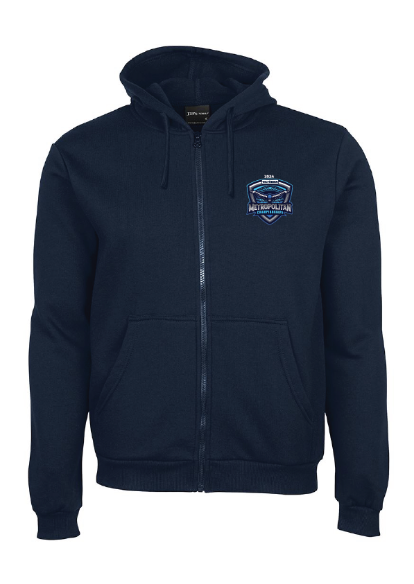 2024 Victorian Metropolitan Long Course Championships Zip Thru Hoodie - Navy
