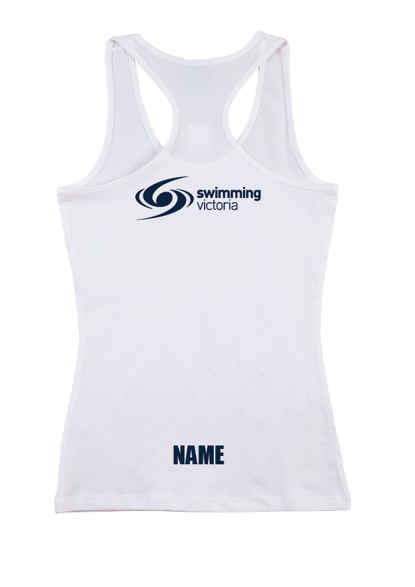 2024 Victorian Metropolitan Long Course Championships tank womens/teens - White