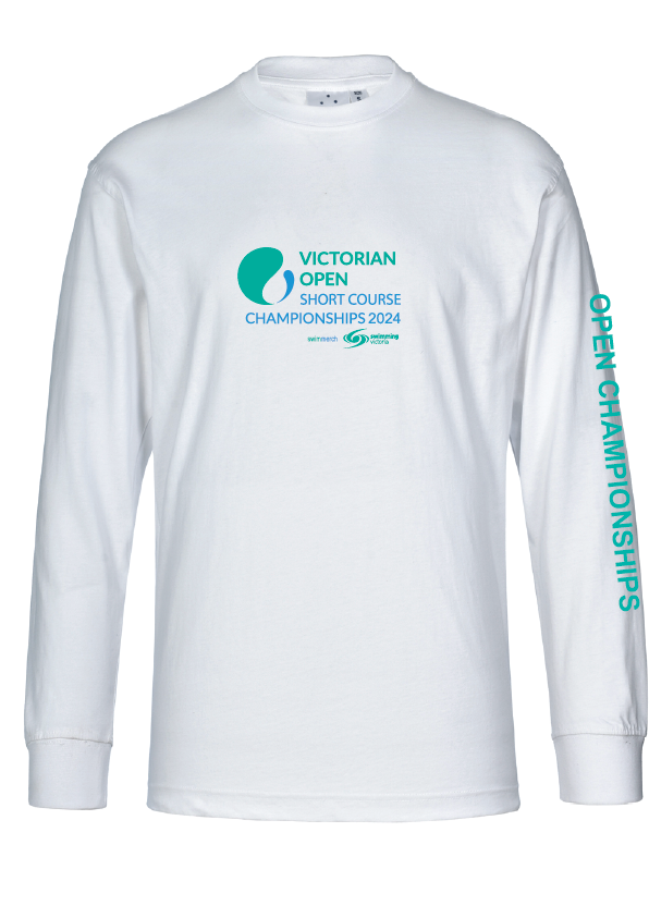 2024 Victorian Open SC Championships Long Sleeve Tee - White