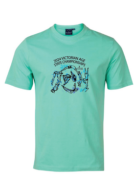 2024 Victorian Age Diving Championships Tee - Aqua