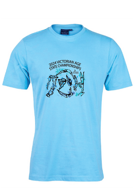 2024 Victorian Age Diving Championships Tee - Pale Blue