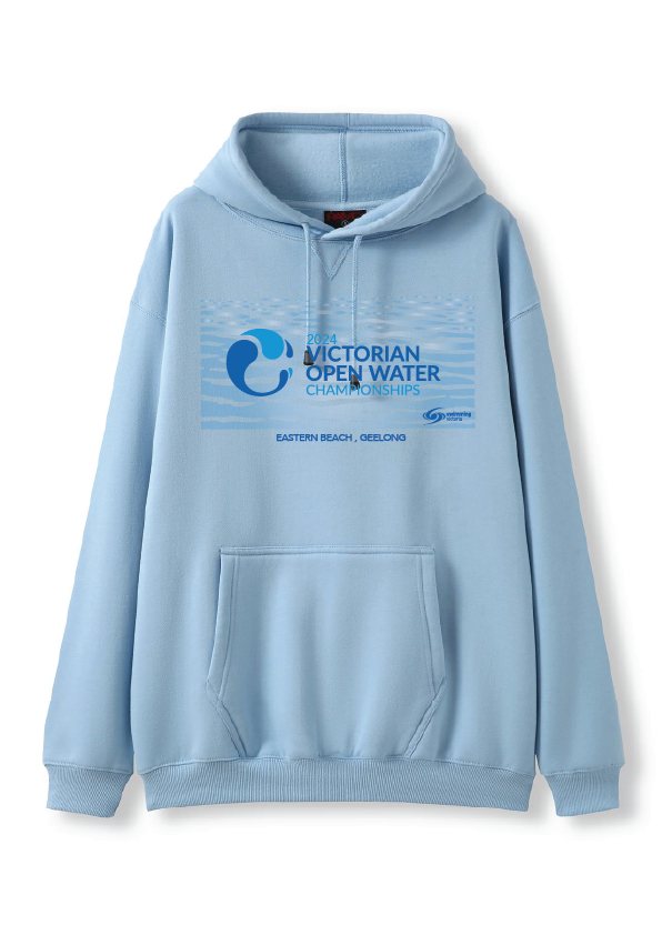 2024 VICTORIAN OPEN WATER CHAMPIONSHIP HOODIE -  PALE BLUE