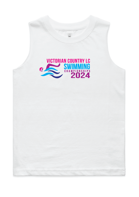 2024 Victorian  Country LC Championships Kids tank - White