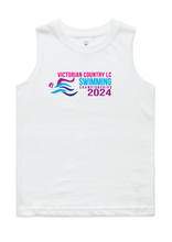 2024 Victorian  Country LC Championships Kids tank - White