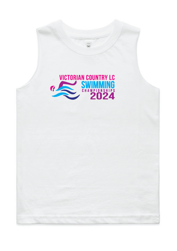 2024 Victorian  Country LC Championships Kids tank - White