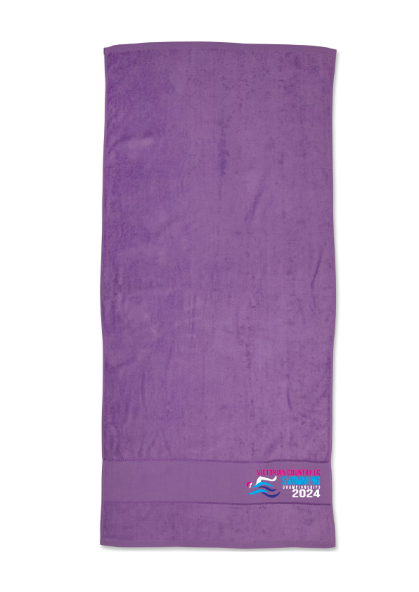 2024 Victorian Country Championships Towel - Mauve