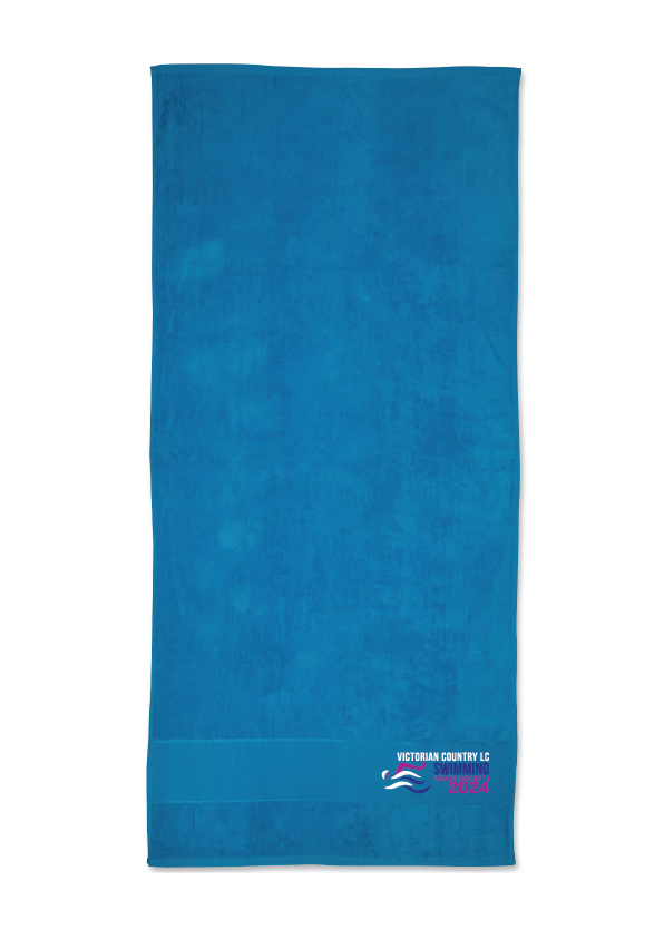 2024 Victorian Country Championships Towel - Blue – swimmerch