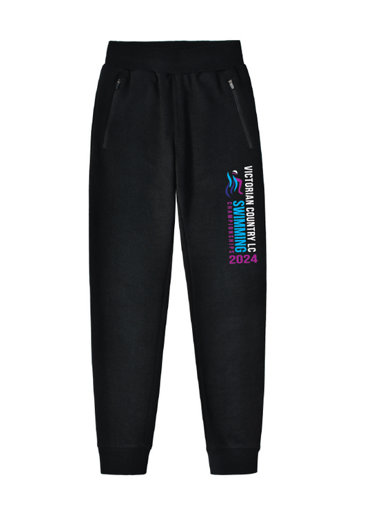 2024 Victorian Country LC Championships Fleece Trackpant - Black