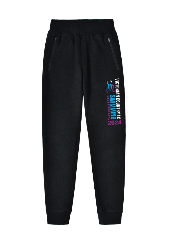 2024 Victorian Country LC Championships Fleece Trackpant - Black