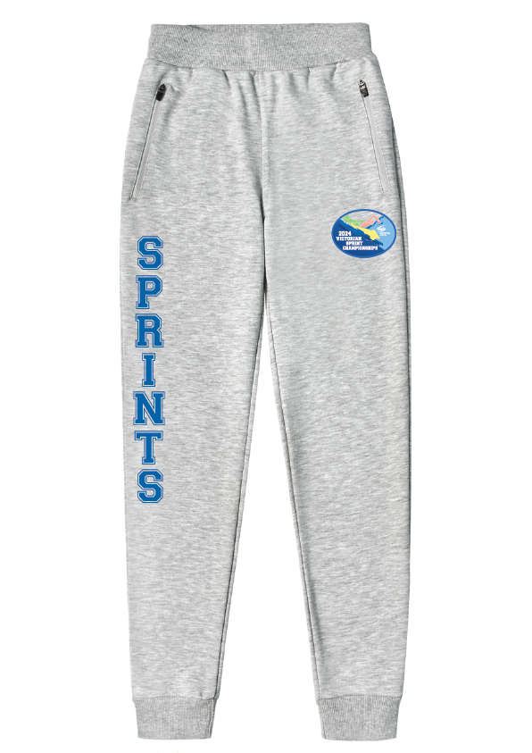 2024 Victorian Sprint Championships Fleece Trackpant - Grey Marle