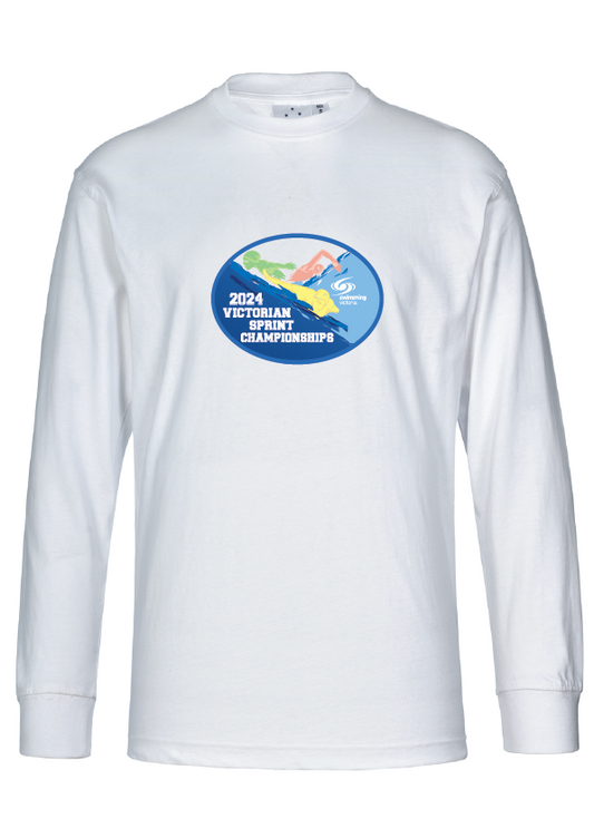 2024 Victorian Sprint Championships Long Sleeve Tee - White