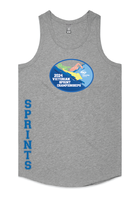 2024 Victorian  Sprint Championships tank - Grey Marle