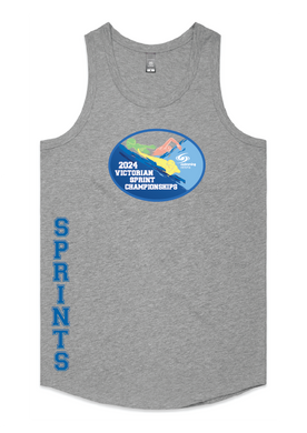 2024 Victorian  Sprint Championships tank - Grey Marle