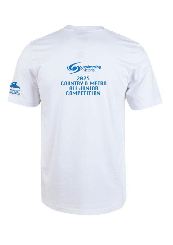 2025 VICTORIAN ALL JUNIOR COMPETITION SHORT SLEEVE TEE - WHITE