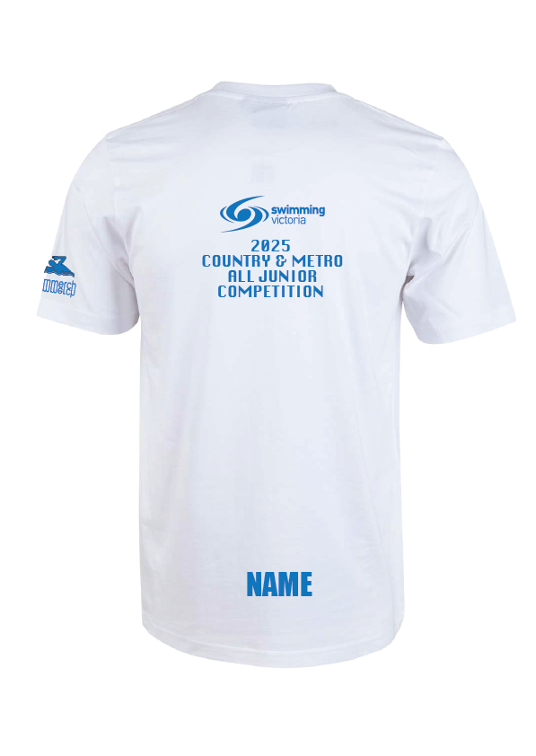 2025 VICTORIAN ALL JUNIOR COMPETITION SHORT SLEEVE TEE - WHITE