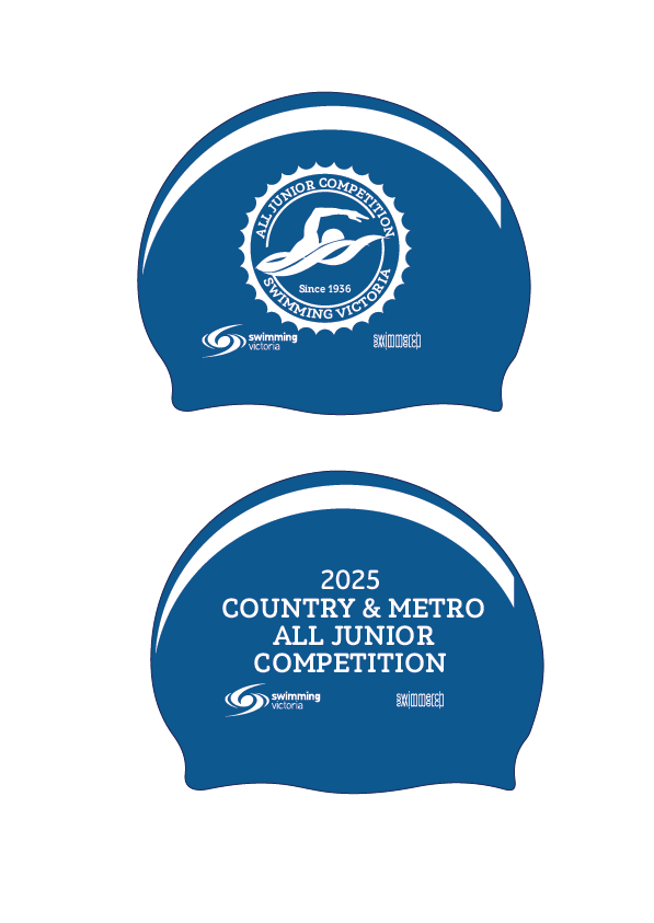 2025 VICTORIAN ALL JUNIOR COMPETITION SILICONE SWIM CAP