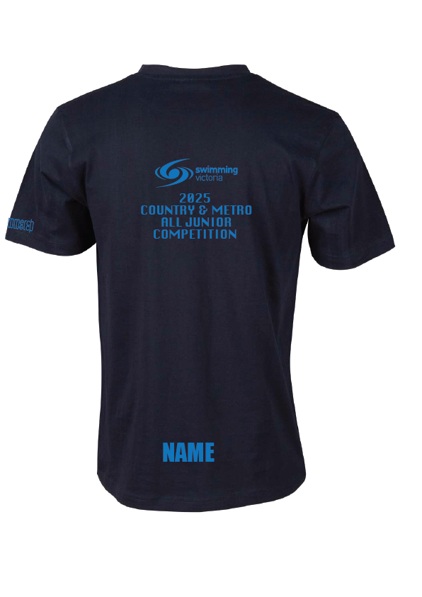 2025 VICTORIAN ALL JUNIOR COMPETITION SHORT SLEEVE TEE - NAVY