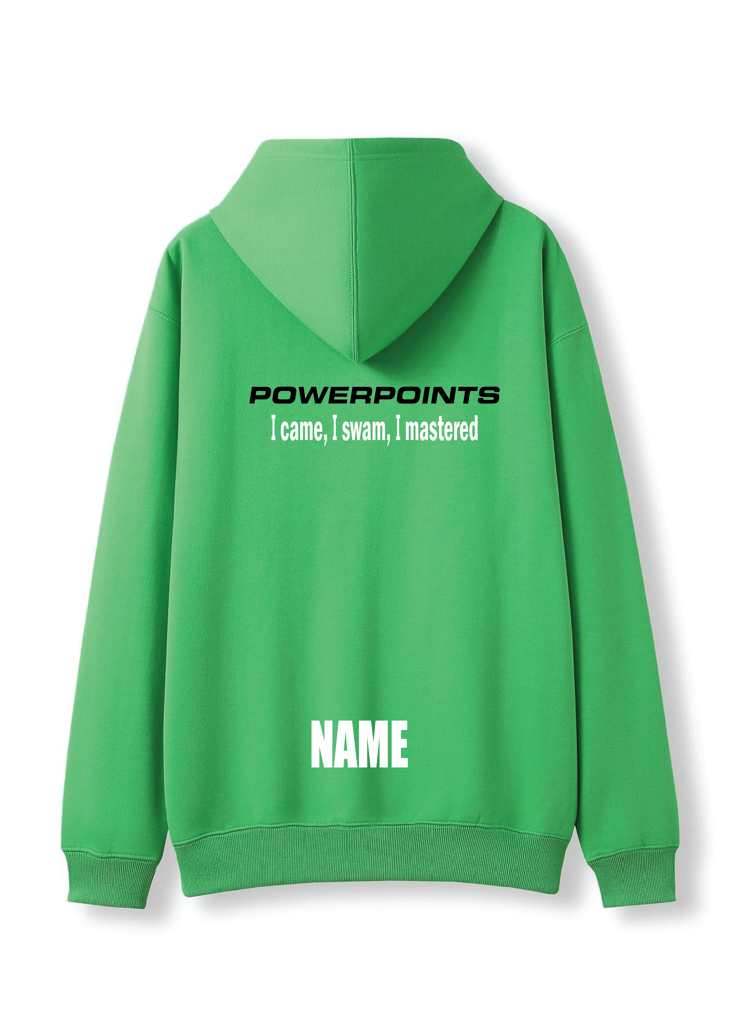 Powerpoints hoodie - Green Womens