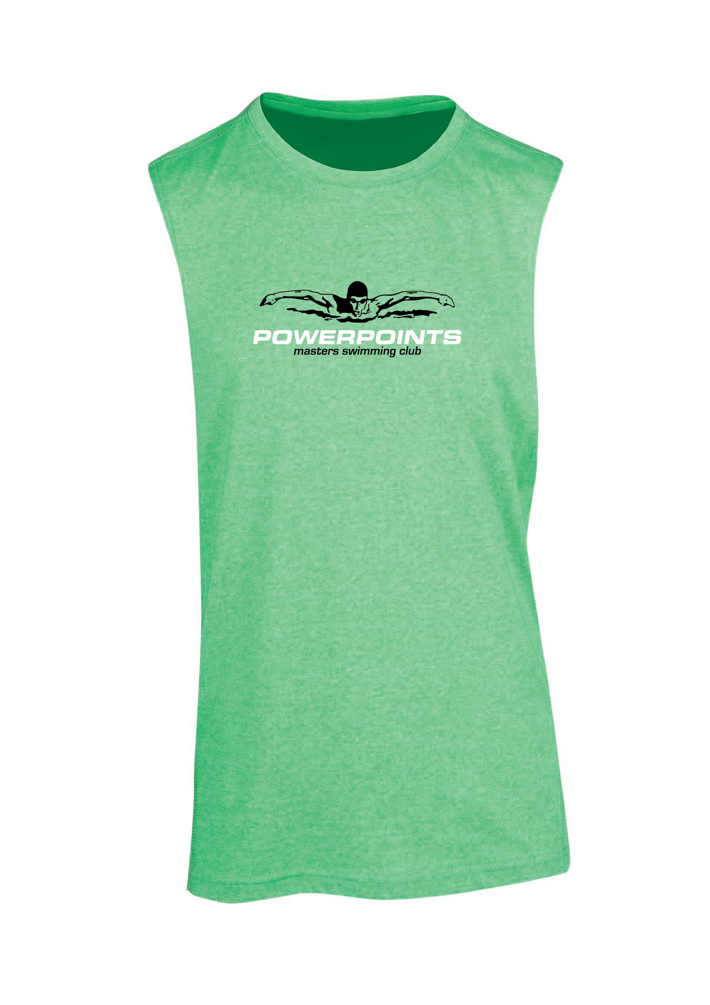 Powerpoints  Sleeveless tee - Unisex - Green Marle