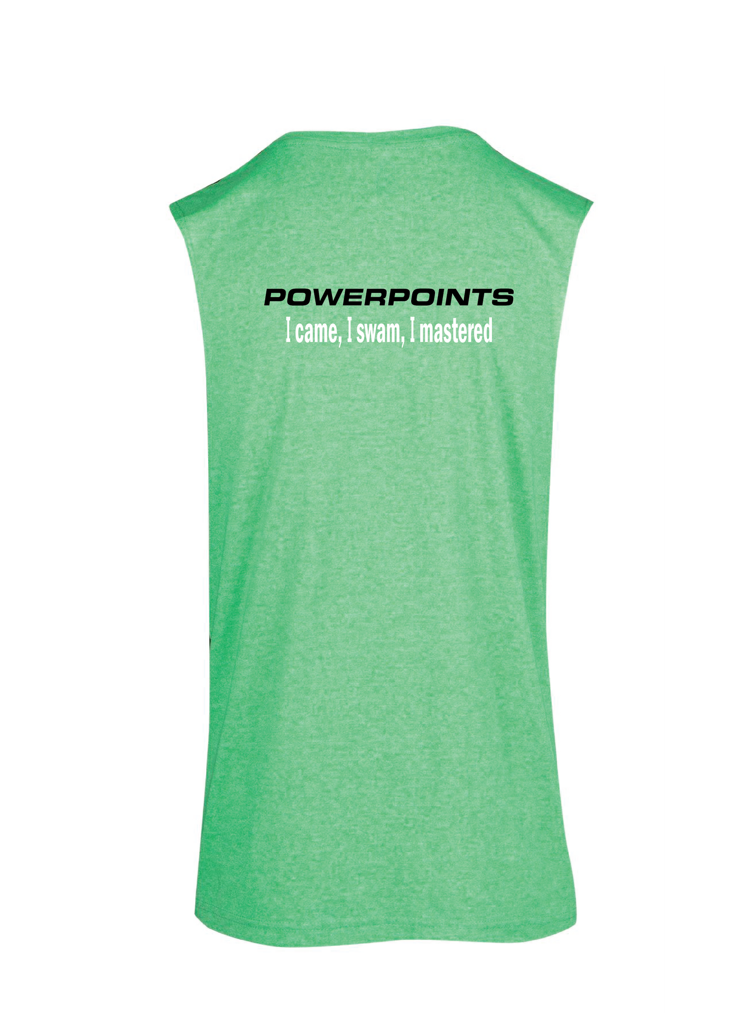 Powerpoints  Sleeveless tee - Unisex - Green Marle