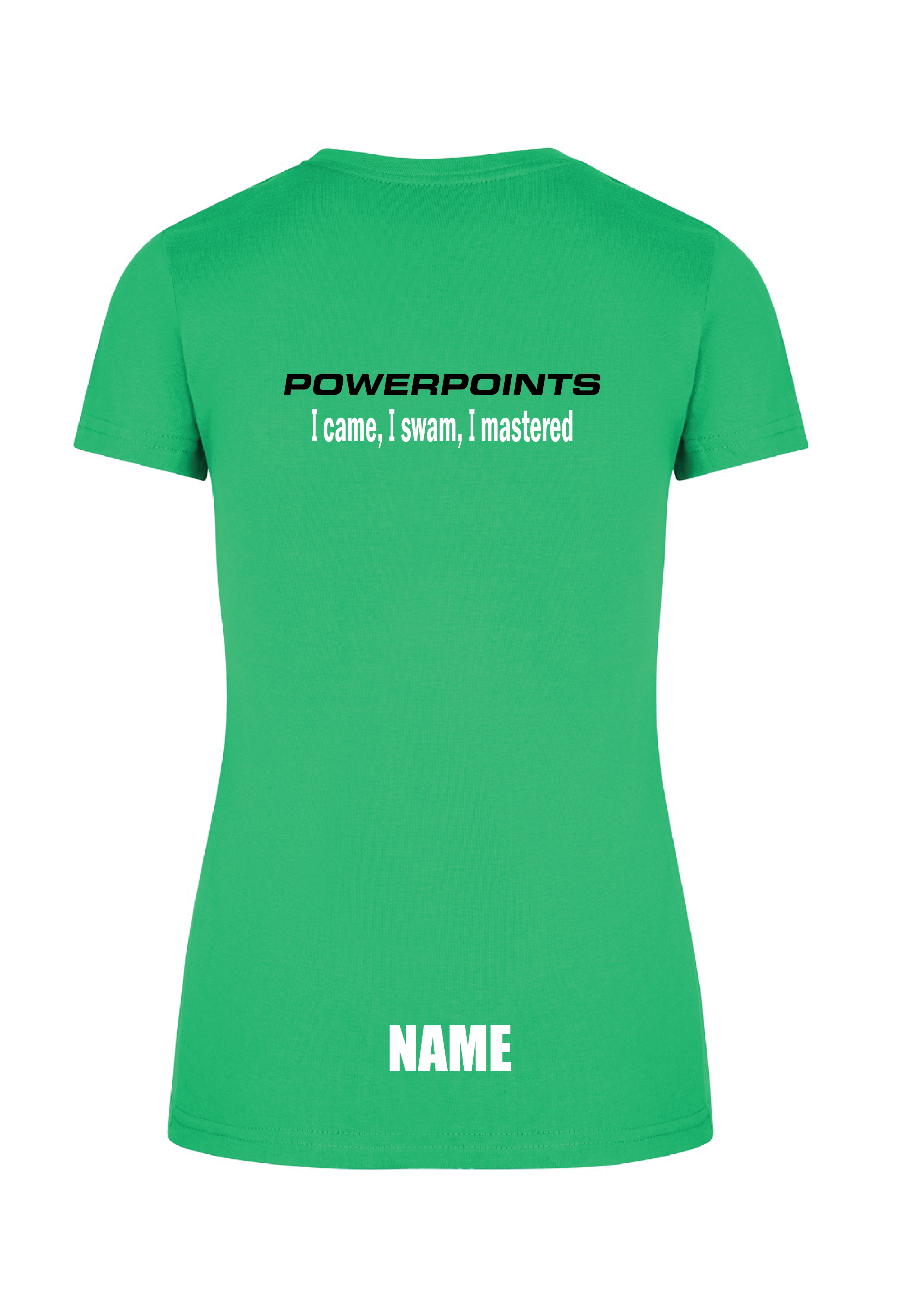Powerpoints short sleeve tee - Women's- Green