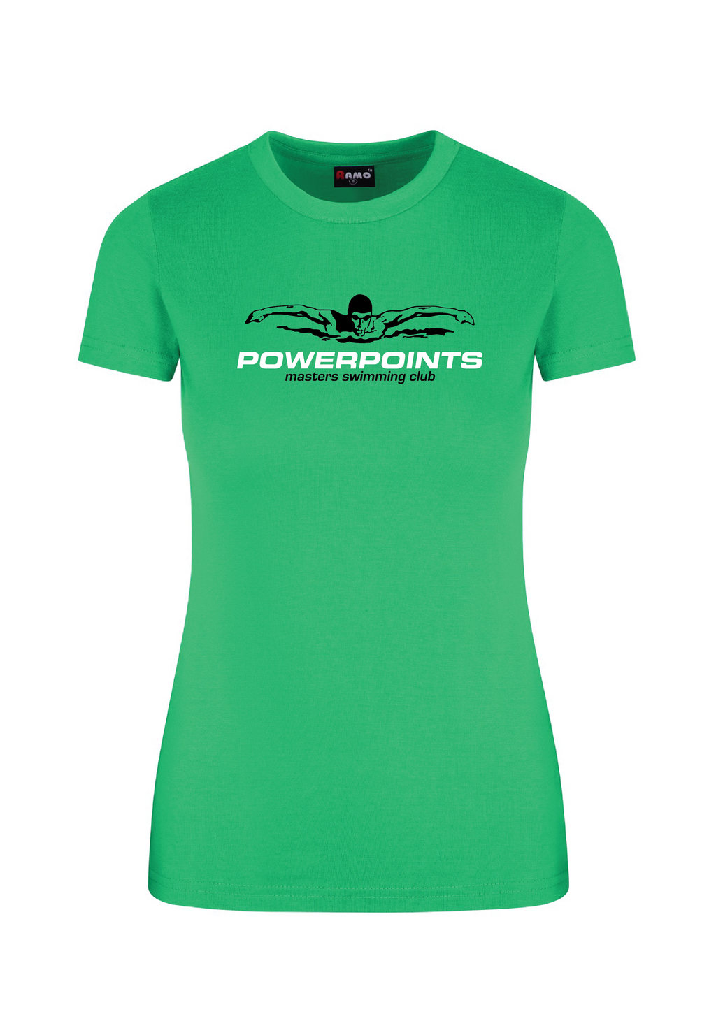 Powerpoints short sleeve tee - Women's- Green