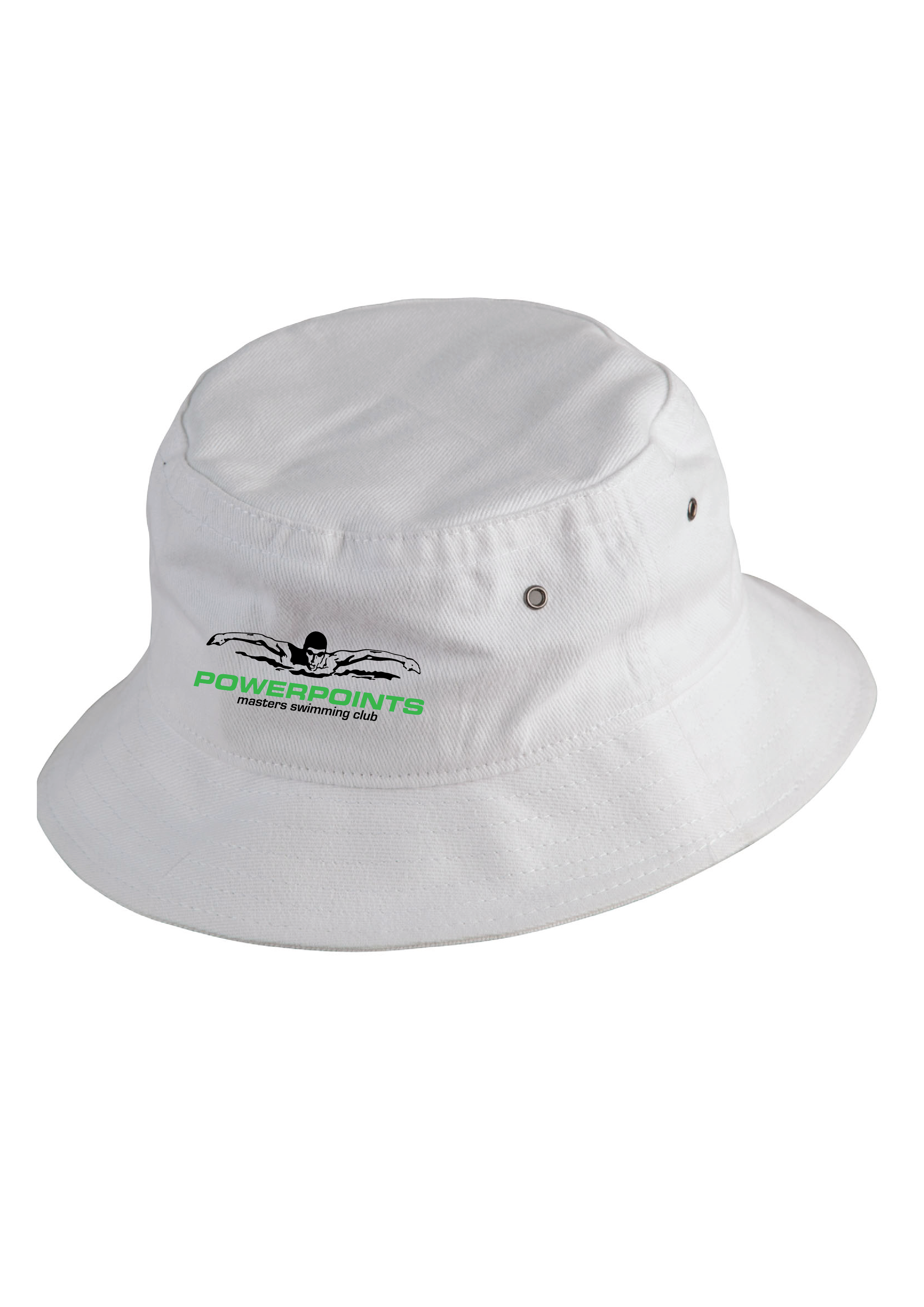 POWERPOINTS BUCKET HAT - WHITE