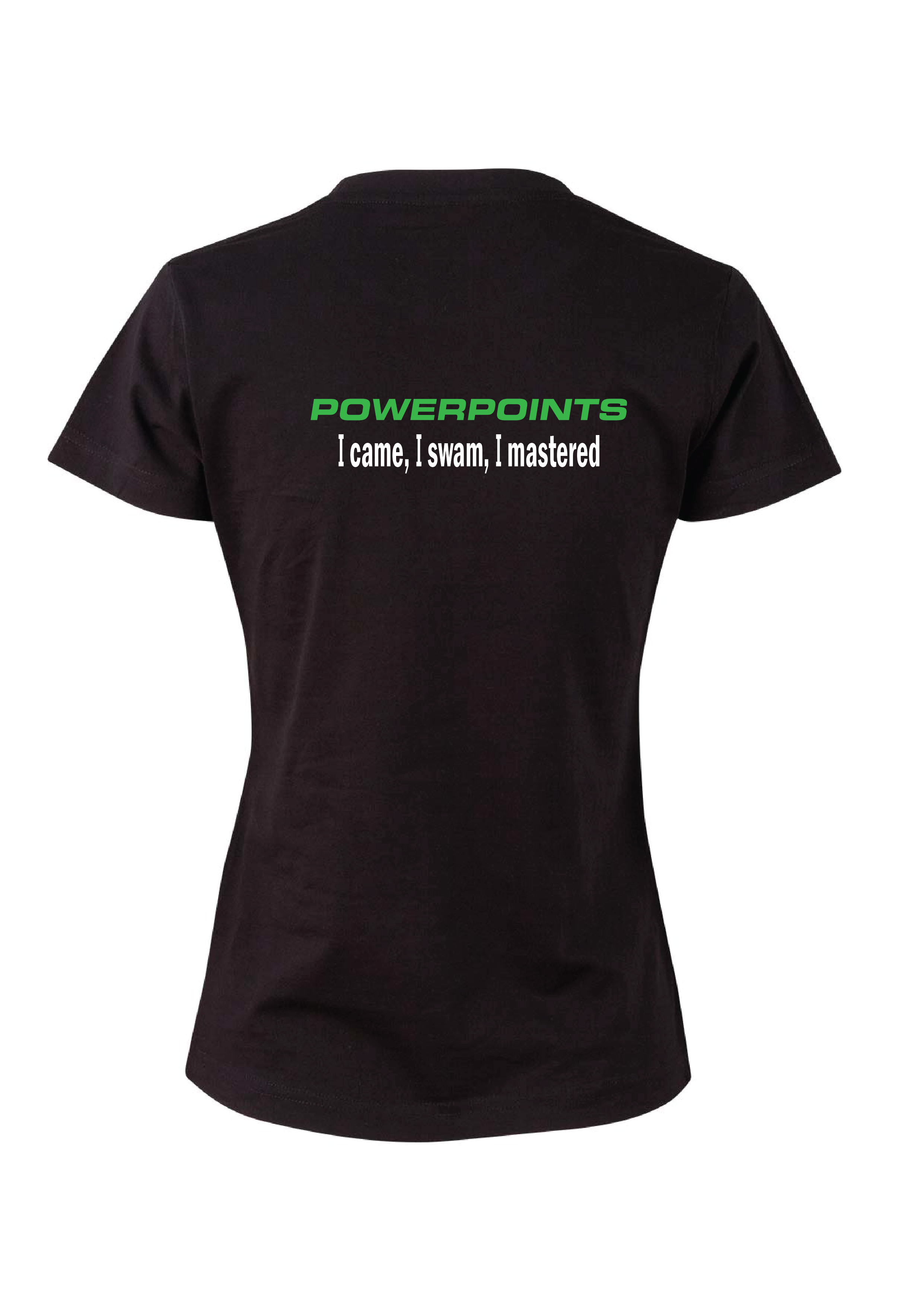 Powerpoints short sleeve tee - Women's- Black
