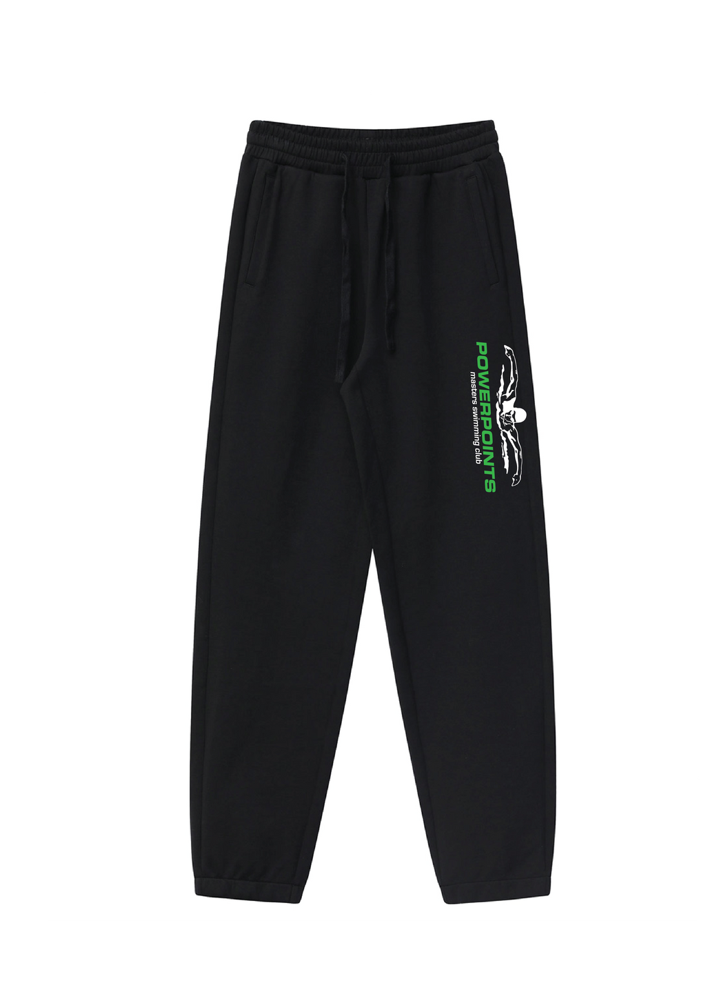 Powerpoints Fleece Trackpant - Black Unisex