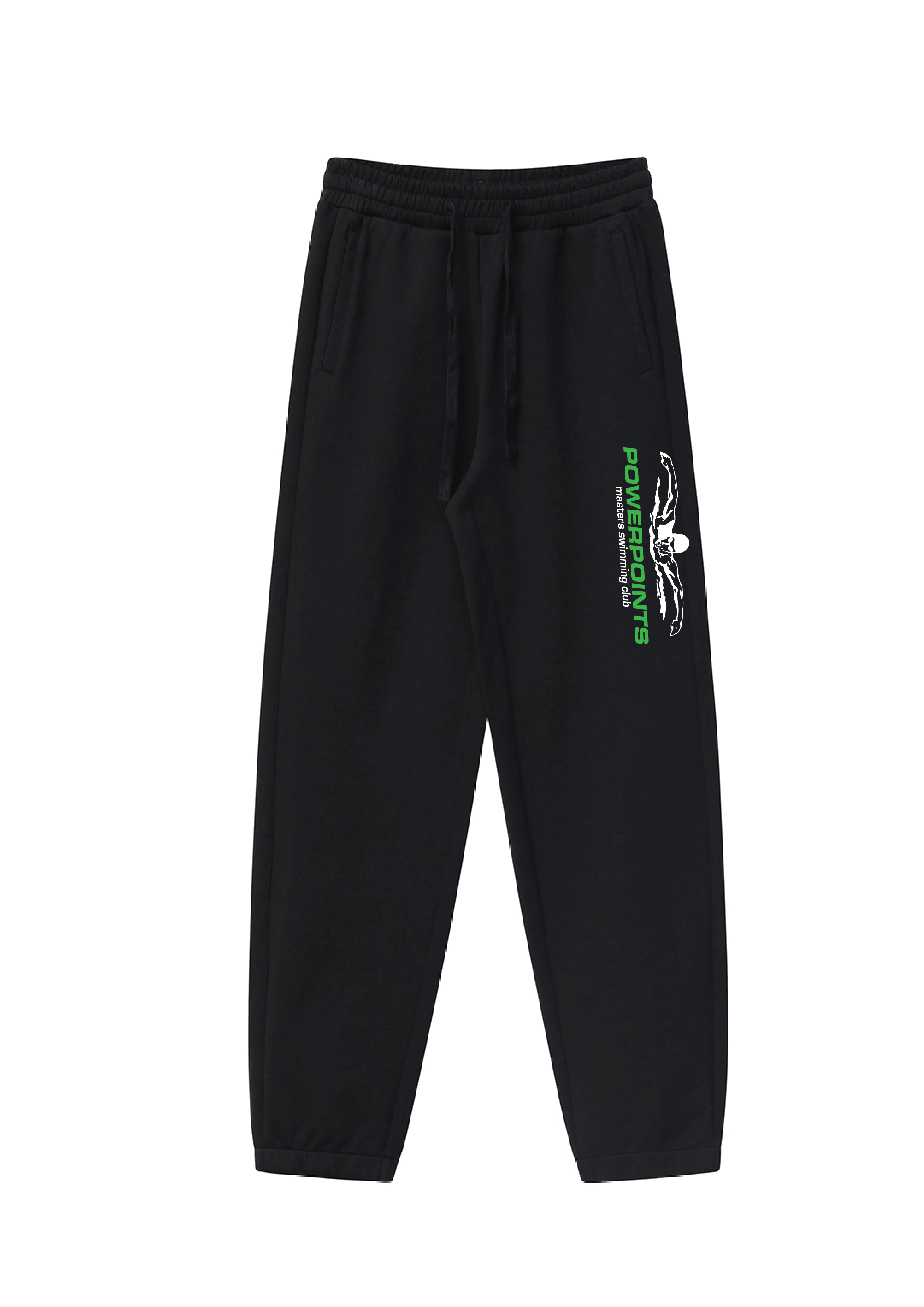 Powerpoints Fleece Trackpant - Black Unisex