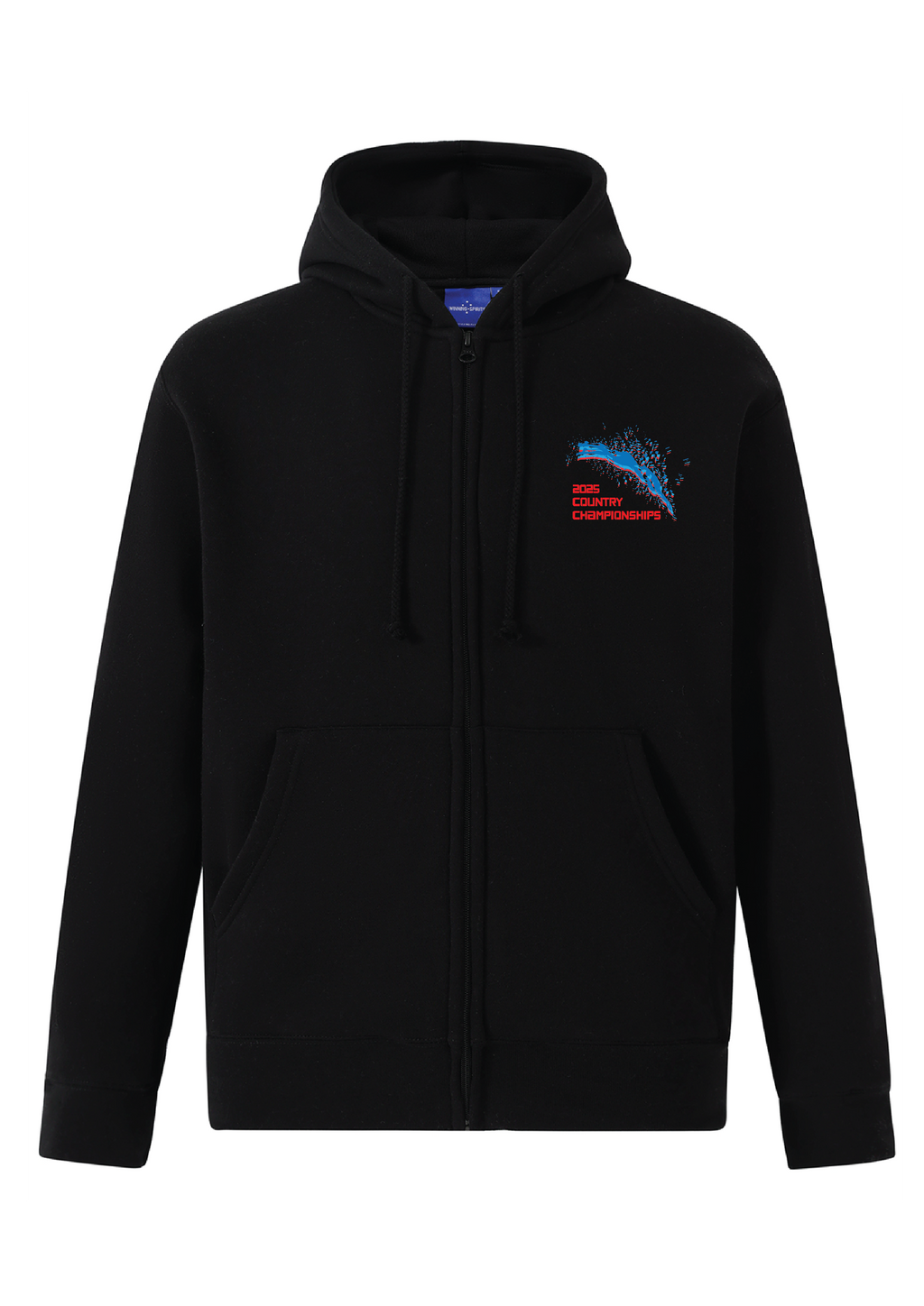 2025 VICTORIAN COUNTRY CHAMPIONSHIP ZIP THRU HOODIE- BLACK