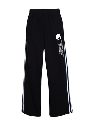 2025 Victorian OPEN LC Championships Side Stripe Fleece Trackpant BLACK/WHITE